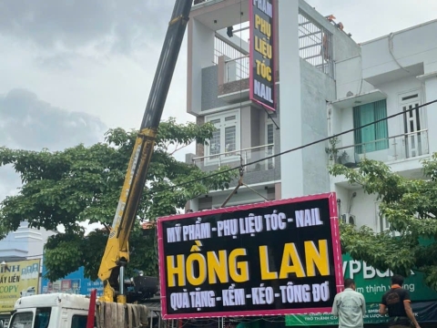 Quảng Cáo Bình Dương | Làm Bảng Quảng  Cáo Ở Bình Dương | shop mỹ phẩm hồng loan