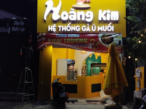 Quảng Cáo Bình Dương | Làm Bảng Quảng  Cáo Ở Bình Dương | bảng hiệu alu gà ủ muối chi nhánh 3