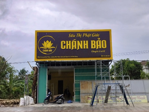 Quảng Cáo Bình Dương | Làm Bảng Quảng  Cáo Ở Bình Dương | bảng hiệu alu siêu thị phật giáo