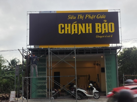 Quảng Cáo Bình Dương | Làm Bảng Quảng  Cáo Ở Bình Dương | bảng hiệu alu siêu thị phật giáo