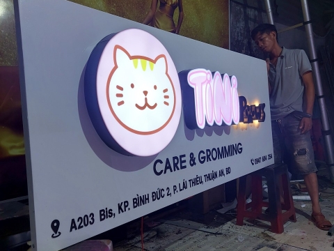 Quảng Cáo Bình Dương | Làm Bảng Quảng  Cáo ALU Cún Cưng 